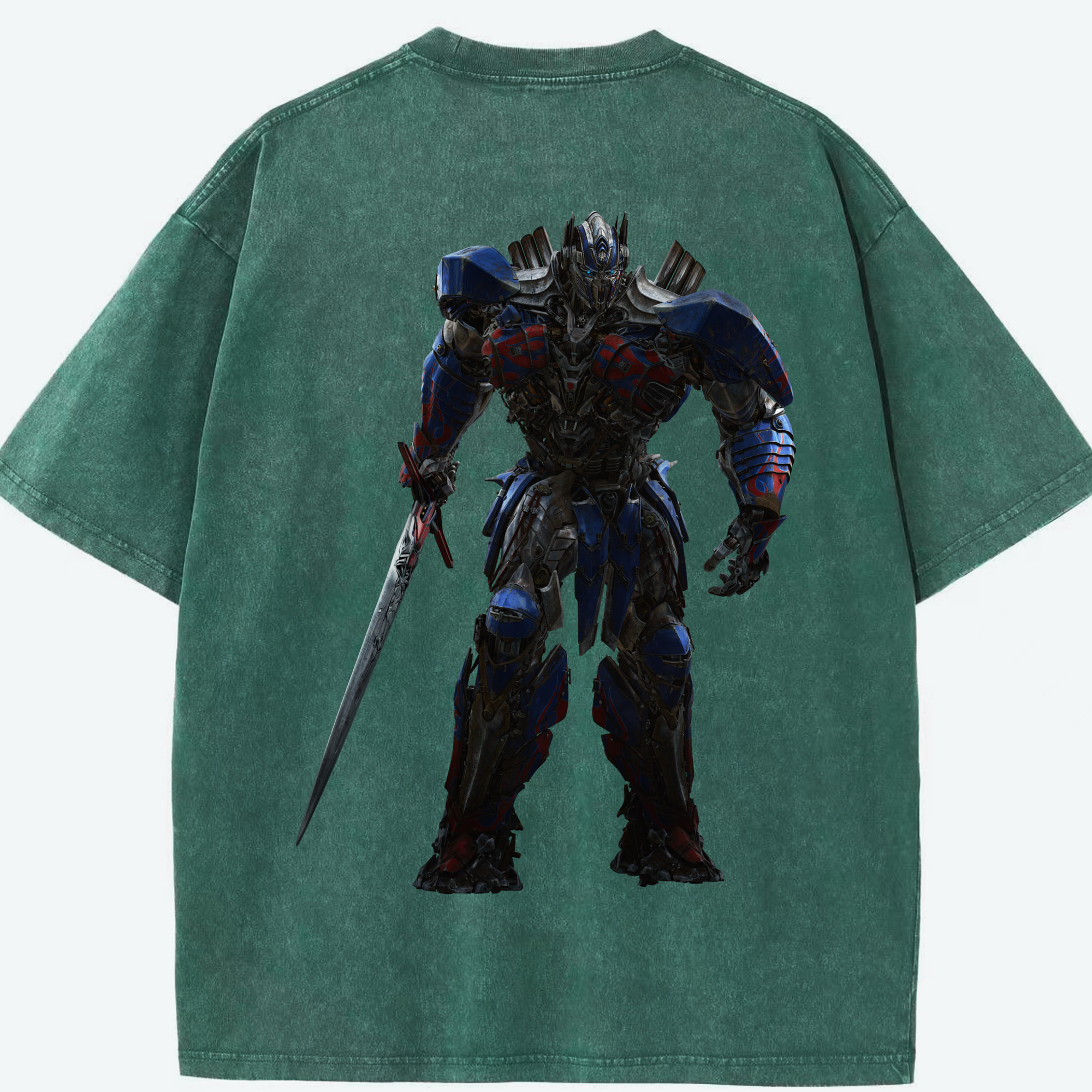 （画像用）  綿100% ヴィンテージ風 半袖Tシャツ（背面プリント）